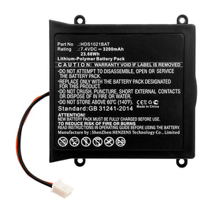 Batteries N Accessories BNA-WB-P14186 Equipment Battery - Li-Pol, 7.4V, 3200mAh, Ultra High Capacity - Replacement for Owon HDS1021BAT Battery