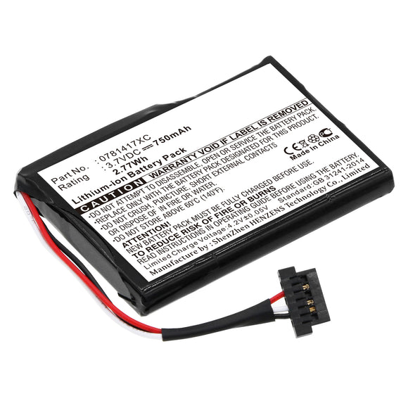 Batteries N Accessories BNA-WB-L4242 GPS Battery - Li-Ion, 3.7V, 750 mAh, Ultra High Capacity Battery - Replacement for Mitac 0781417XC Battery