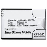 Batteries N Accessories BNA-WB-L8435 Cell Phone Battery - Li-ion, 3.8V, 1400mAh, Ultra High Capacity Battery - Replacement for ZTE Li3814T43P3h634445 Battery