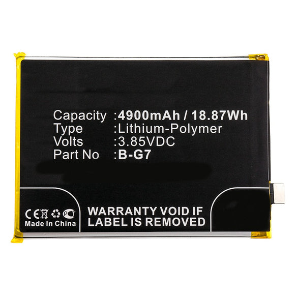 Batteries N Accessories BNA-WB-P9953 Cell Phone Battery - Li-Pol, 3.85V, 4900mAh, Ultra High Capacity - Replacement for BBK B-G7 Battery