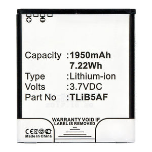 Batteries N Accessories BNA-WB-L16775 Cell Phone Battery - Li-ion, 3.7V, 1950mAh, Ultra High Capacity - Replacement for Alcatel CAB32E0000C1 Battery