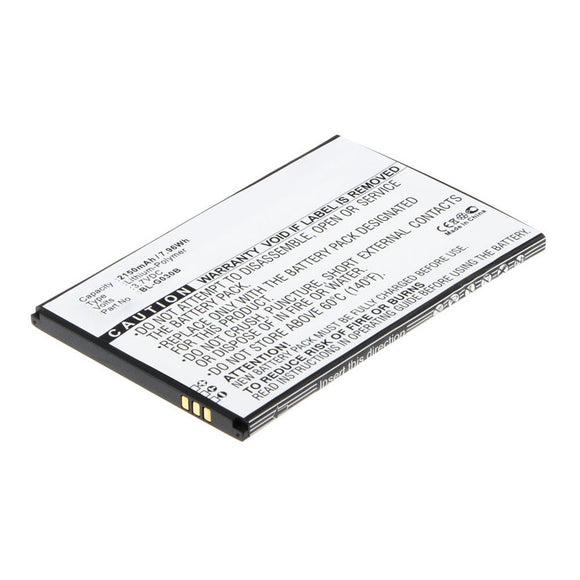 Batteries N Accessories BNA-WB-P11561 Cell Phone Battery - Li-Pol, 3.7V, 2150mAh, Ultra High Capacity - Replacement for GIONEE BL-G030B Battery