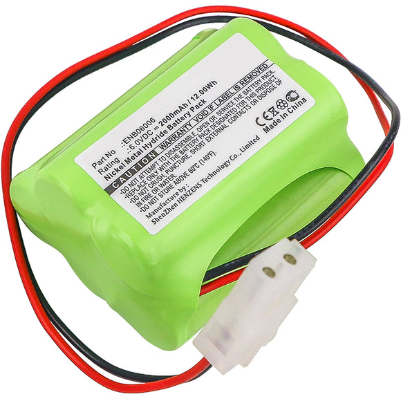 Batteries N Accessories BNA-WB-H11252 Emergency Lighting Battery - Ni-MH, 6V, 2000mAh, Ultra High Capacity - Replacement for Lithonia ENB06006 Battery