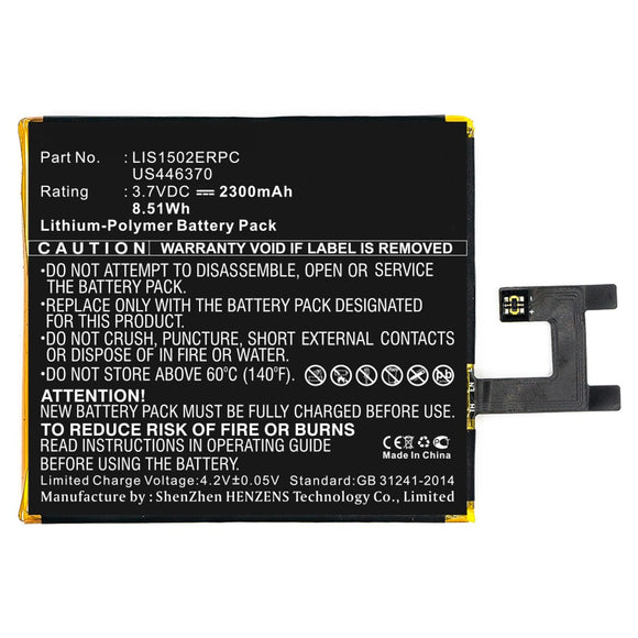 Batteries N Accessories BNA-WB-P3664 Cell Phone Battery - Li-Pol, 3.7V, 2300 mAh, Ultra High Capacity Battery - Replacement for Sony Ericsson 1264-7064 Battery