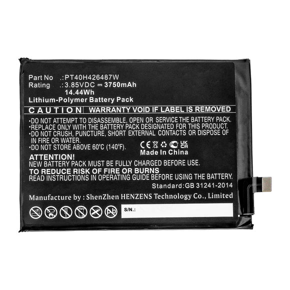 Batteries N Accessories BNA-WB-P12950 Cell Phone Battery - Li-Pol, 3.85V, 3750mAh, Ultra High Capacity - Replacement for Cricket PT40H426487W Battery