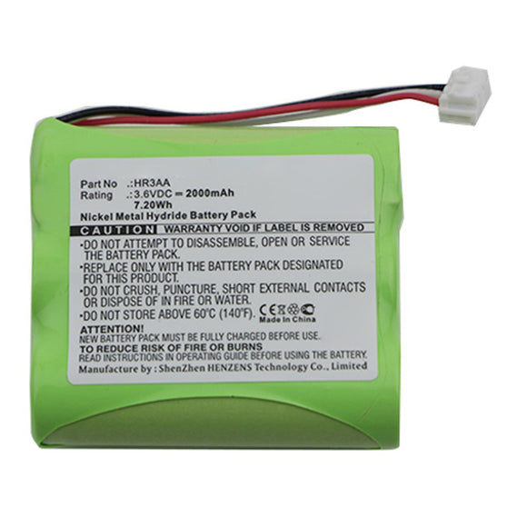 Batteries N Accessories BNA-WB-H13303 Remote Control Battery - Ni-MH, 3.6V, 2000mAh, Ultra High Capacity - Replacement for Tyro HR3AA Battery