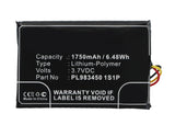 Batteries N Accessories BNA-WB-P4123 GPS Battery - Li-Pol, 3.7V, 1750 mAh, Ultra High Capacity Battery - Replacement for Falcom PL9834501S1P Battery