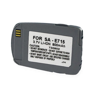 Batteries N Accessories BNA-WB-BLI 835-.8 Cell Phone Battery - Li-Ion, 3.7V, 800 mAh, Ultra High Capacity Battery - Replacement for Samsung SGH-E715 Battery