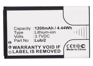 Batteries N Accessories BNA-WB-L3063 Cell Phone Battery - Li-Ion, 3.7V, 1200 mAh, Ultra High Capacity Battery - Replacement for ALIGATOR BL-5CV Battery