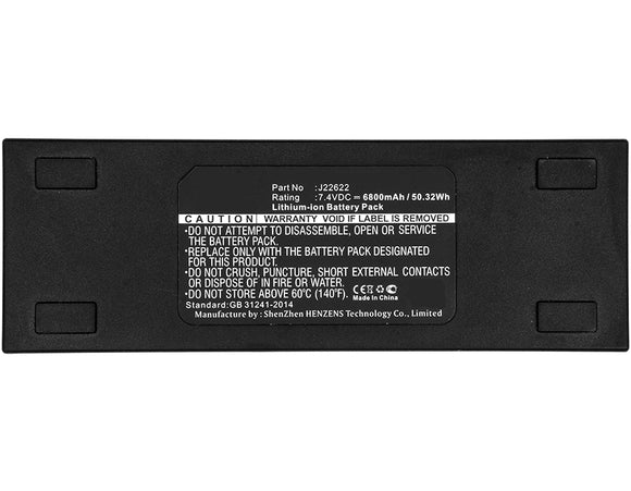 Batteries N Accessories BNA-WB-L8222 Wireless Headset Battery - Li-ion, 7.4V, 6800mAh, Ultra High Capacity Battery - Replacement for Mackie J22622 Battery