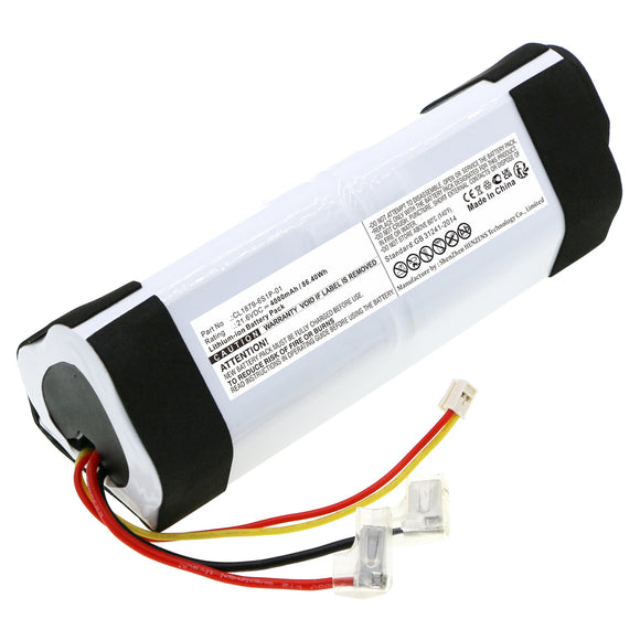 Batteries N Accessories BNA-WB-L18013 Vacuum Cleaner Battery - Li-ion, 21.6V, 4000mAh, Ultra High Capacity - Replacement for Tineco CL1879-6S1P-01 Battery