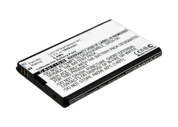 Batteries N Accessories BNA-WB-L9320 Wifi Hotspot Battery - Li-ion, 3.7V, 1850mAh, Ultra High Capacity - Replacement for ZTE LI3719T42P3h644161 Battery