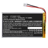 Batteries N Accessories BNA-WB-P18302 GPS Battery - Li-Pol, 3.7V, 4750mAh, Ultra High Capacity - Replacement for Swing Caddie ET4968116PA Battery