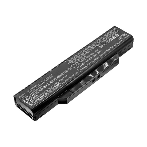 Batteries N Accessories BNA-WB-L10594 Laptop Battery - Li-ion, 10.8V, 5200mAh, Ultra High Capacity - Replacement for Clevo W130HUBAT-6 Battery