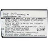 Batteries N Accessories BNA-WB-L3918 Cell Phone Battery - Li-ion, 3.7, 750mAh, Ultra High Capacity Battery - Replacement for REFLECTA BK-BL-5C Battery
