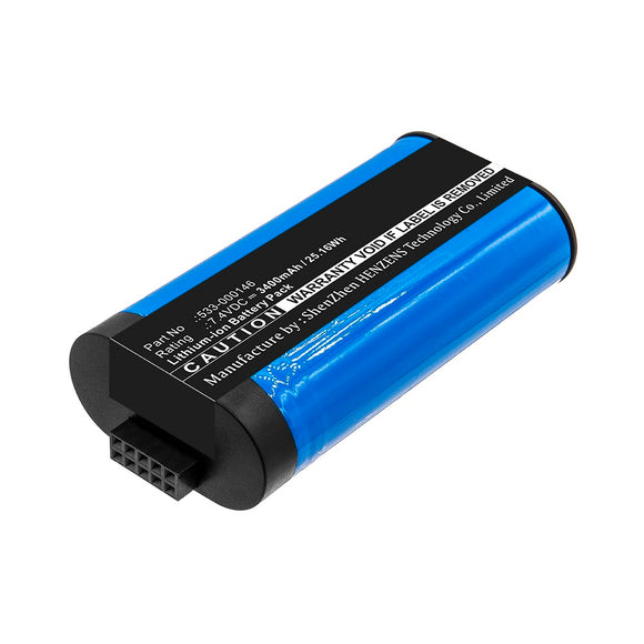 Batteries N Accessories BNA-WB-L12842 Speaker Battery - Li-ion, 7.4V, 3400mAh, Ultra High Capacity - Replacement for Logitech 533-000146 Battery