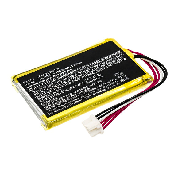 Batteries N Accessories BNA-WB-P12838 Speaker Battery - Li-Pol, 3.7V, 1500mAh, Ultra High Capacity - Replacement for LG EAC63558701 Battery