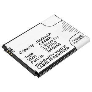 Batteries N Accessories BNA-WB-L9536 Cell Phone Battery - Li-ion, 3.8V, 1800mAh, Ultra High Capacity - Replacement for Samsung B150AC Battery