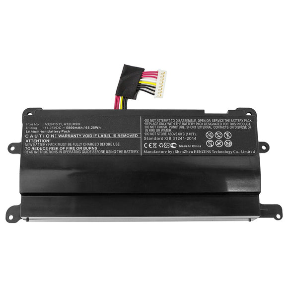 Batteries N Accessories BNA-WB-L10434 Laptop Battery - Li-ion, 11.25V, 5800mAh, Ultra High Capacity - Replacement for Asus A32LM9H Battery