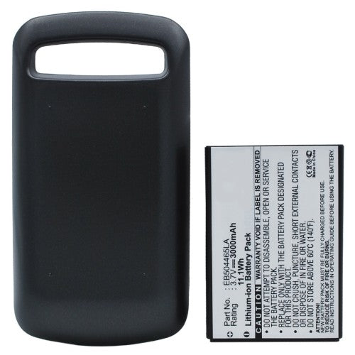 Batteries N Accessories BNA-WB-L3877 Cell Phone Battery - Li-ion, 3.7, 3000mAh, Ultra High Capacity Battery - Replacement for MetroPCS EB504465LA Battery