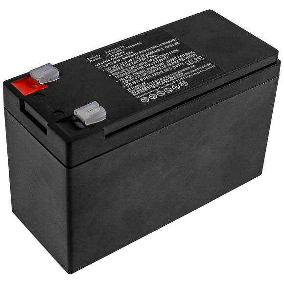 Batteries N Accessories BNA-WB-L11460 Lawn Mower Battery - LiFePO4, 12.8V, 6000mAh, Ultra High Capacity - Replacement for Flymo 9648645-25 Battery