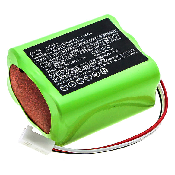 Batteries N Accessories BNA-WB-H13352 Equipment Battery - Ni-MH, 7.2V, 2000mAh, Ultra High Capacity - Replacement for Sencore 17A49 A Battery