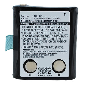 Batteries N Accessories BNA-WB-H9709 2-Way Radio Battery - Ni-MH, 4.8V, 800mAh, Ultra High Capacity