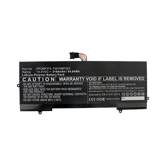 Batteries N Accessories BNA-WB-P11438 Laptop Battery - Li-Pol, 14.4V, 3100mAh, Ultra High Capacity - Replacement for Fujitsu FMVNBP220 Battery