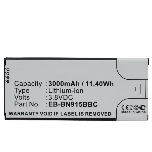 Batteries N Accessories BNA-WB-L4019 Cell Phone Battery - Li-ion, 3.8, 3000mAh, Ultra High Capacity Battery - Replacement for Samsung EB-BN915BBC, EB-BN915BBE, EB-BN915BBK Battery