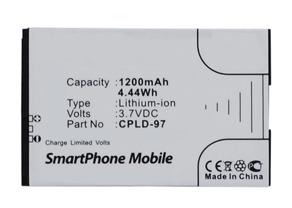 Batteries N Accessories BNA-WB-L3242 Cell Phone Battery - Li-Ion, 3.7V, 1200 mAh, Ultra High Capacity Battery - Replacement for Coolpad CPLD-97 Battery