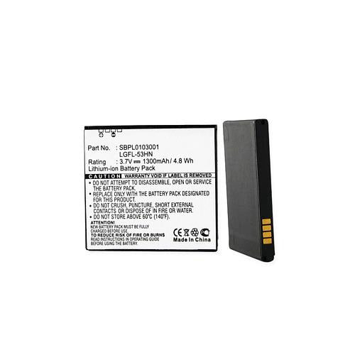 Batteries N Accessories BNA-WB-BLI-1176-1.3 Cell Phone Battery - Li-Ion, 3.7V, 1300 mAh, Ultra High Capacity Battery - Replacement for LG G2X Battery