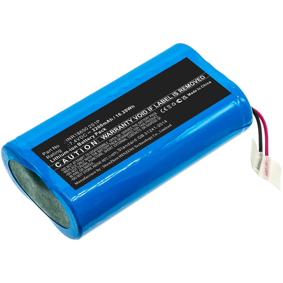 Batteries N Accessories BNA-WB-L17503 Personal Care Battery - Li-ion, 7.4V, 2200mAh, Ultra High Capacity - Replacement for CHI Escape INR18650 2S1P Battery