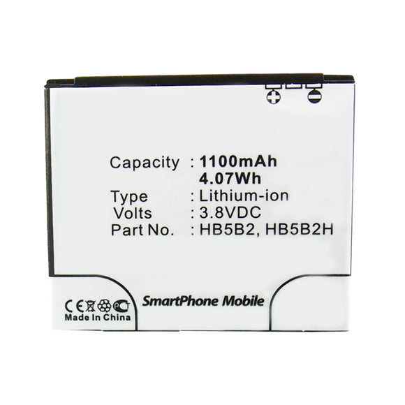 Batteries N Accessories BNA-WB-L12021 Cell Phone Battery - Li-ion, 3.7V, 1100mAh, Ultra High Capacity - Replacement for Huawei HB5B2 Battery