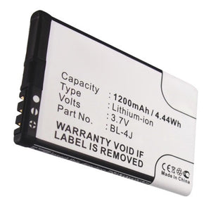 Batteries N Accessories BNA-WB-L16480 Cell Phone Battery - Li-ion, 3.7V, 1200mAh, Ultra High Capacity - Replacement for Nokia BL-4J Battery