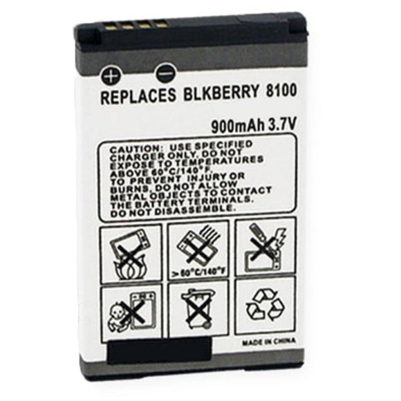 Batteries N Accessories BNA-WB-BLI 1100-.9 Cell Phone Battery - Li-Ion, 3.7V, 900 mAh, Ultra High Capacity Battery - Replacement for BlackBerry 8100 Battery