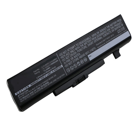 Batteries N Accessories BNA-WB-L9654 Laptop Battery - Li-ion, 11.1V, 6600mAh, Ultra High Capacity - Replacement for Lenovo L116Y01 Battery