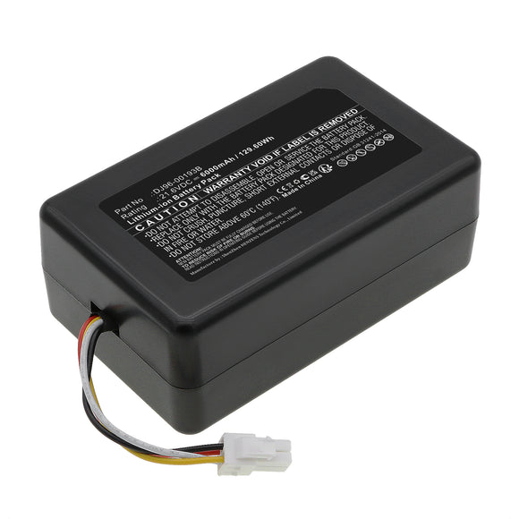 Batteries N Accessories BNA-WB-L17877 Vacuum Cleaner Battery - Li-Ion, 21.6V, 6000mAh, Ultra High Capacity - Replacement for Samsung DJ96-00193B Battery