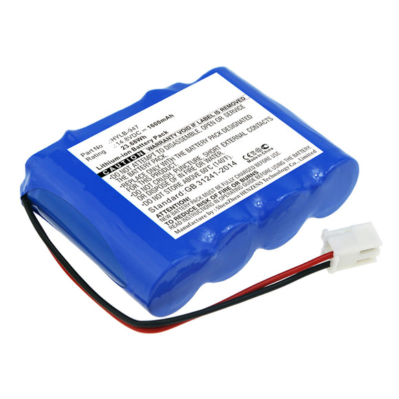 Batteries N Accessories BNA-WB-L11190 Medical Battery - Li-ion, 14.8V, 1600mAh, Ultra High Capacity - Replacement for Biocare HYLB-947 Battery