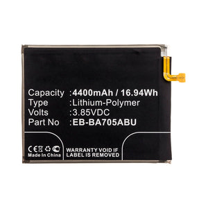 Batteries N Accessories BNA-WB-P13005 Cell Phone Battery - Li-Pol, 3.85V, 4400mAh, Ultra High Capacity - Replacement for Samsung EB-BA705ABE Battery