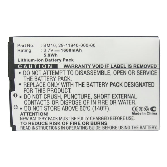 Batteries N Accessories BNA-WB-L15189 PDA Battery - Li-ion, 3.7V, 1600mAh, Ultra High Capacity - Replacement for Xiaomi 29-11940-000-00 Battery