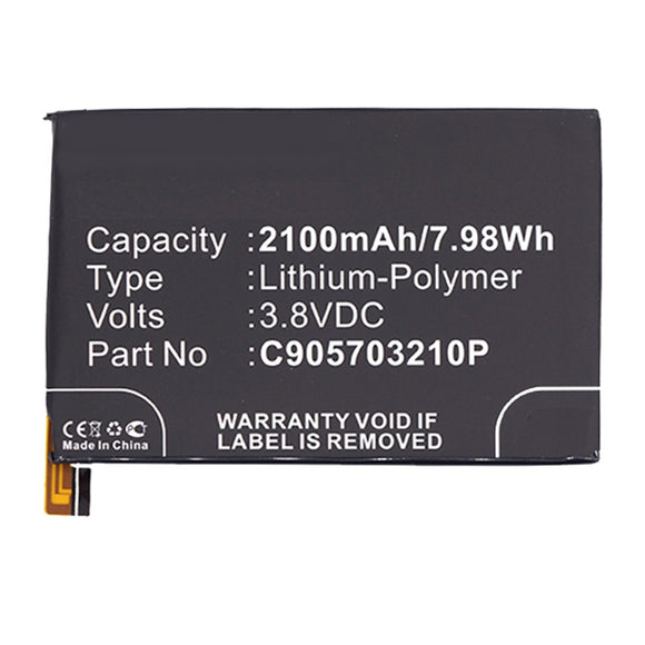 Batteries N Accessories BNA-WB-P3201 Cell Phone Battery - Li-Pol, 3.8V, 2100 mAh, Ultra High Capacity Battery - Replacement for Blu C905703210P Battery