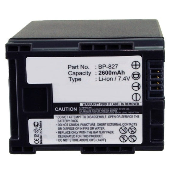 Batteries N Accessories BNA-WB-L8839 Digital Camera Battery - Li-ion, 7.4V, 2600mAh, Ultra High Capacity - Replacement for Canon BP-820 Battery