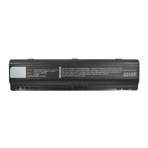 Batteries N Accessories BNA-WB-L15937 Laptop Battery - Li-ion, 10.8V, 4400mAh, Ultra High Capacity - Replacement for Compaq EV088AA Battery