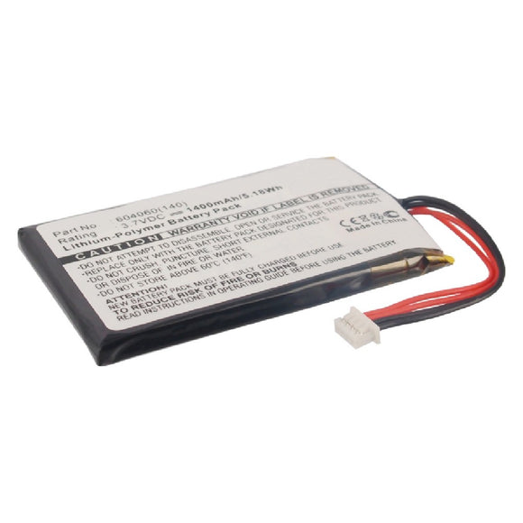 Batteries N Accessories BNA-WB-P15030 GPS Battery - Li-Pol, 3.7V, 1400mAh, Ultra High Capacity - Replacement for Insignia 604060(140) Battery