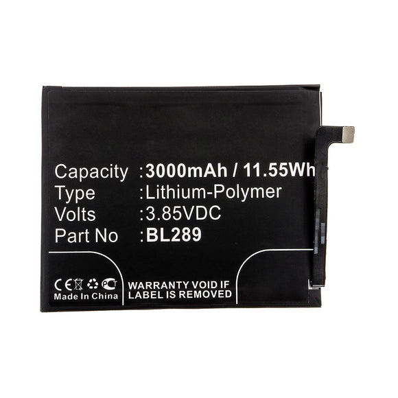 Batteries N Accessories BNA-WB-P12248 Cell Phone Battery - Li-Pol, 3.85V, 3000mAh, Ultra High Capacity - Replacement for Lenovo BL289 Battery
