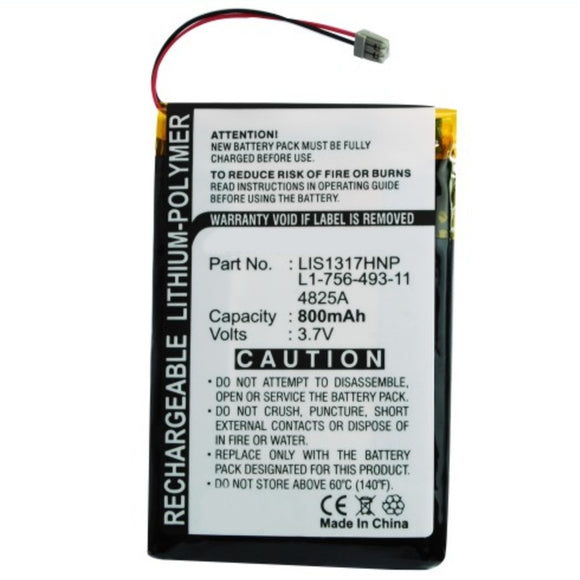 Batteries N Accessories BNA-WB-P8877 Player Battery - Li-Pol, 3.7V, 800mAh, Ultra High Capacity - Replacement for Sony PMPSYHD1 Battery