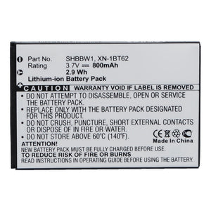 Batteries N Accessories BNA-WB-L13207 Cell Phone Battery - Li-ion, 3.7V, 650mAh, Ultra High Capacity - Replacement for Sharp XN-1BT62 Battery
