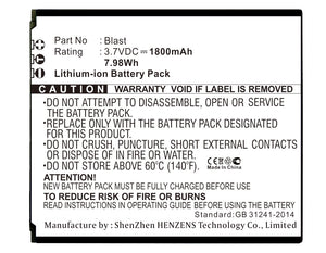 Batteries N Accessories BNA-WB-L17323 Cell Phone Battery - Li-ion, 3.7V, 1800mAh, Ultra High Capacity - Replacement for Highscreen Blast Battery