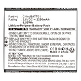 Batteries N Accessories BNA-WB-P18567 Cell Phone Battery - Li-Pol, 3.8V, 2250mAh, Ultra High Capacity - Replacement for UMX ChinoBATT01 Battery