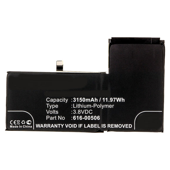 Batteries N Accessories BNA-WB-P8754 Cell Phone Battery - Li-Pol, 3.8V, 3150mAh, Ultra High Capacity - Replacement for Apple 616-00506 Battery